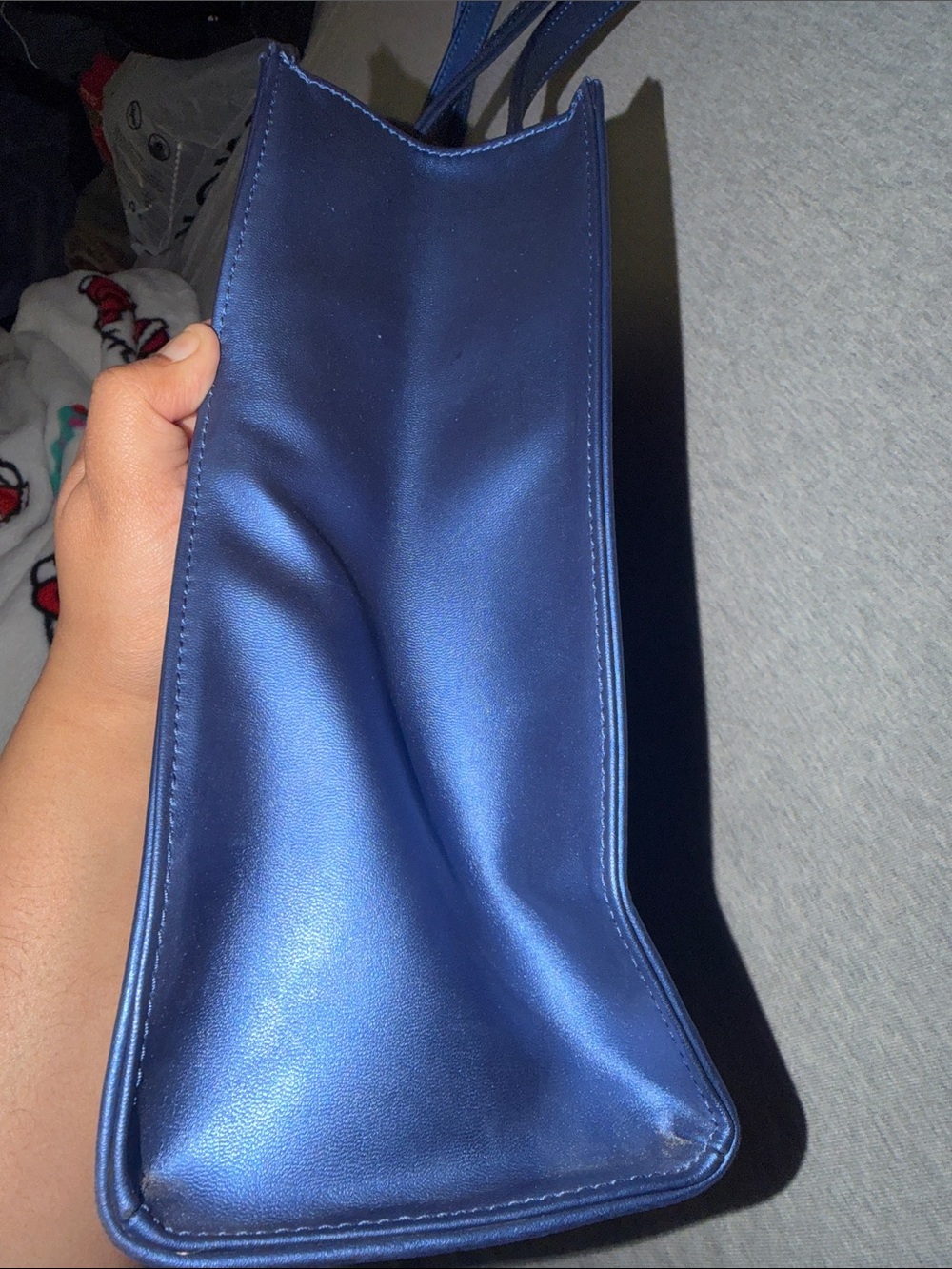 TELFAR- Medium Size Cobalt Blue bag - Picture 5 of 10